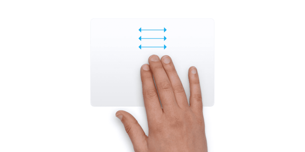 mac trackpad three finger drag