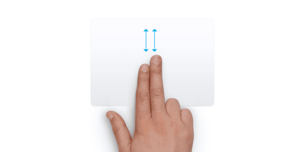 mac trackpad two finger