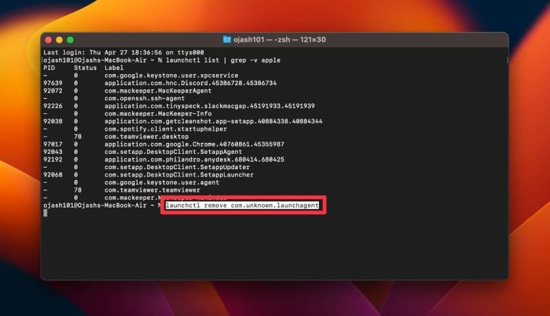 Catch and Remove Hidden LaunchAgents on Mac- 4 Best Methods