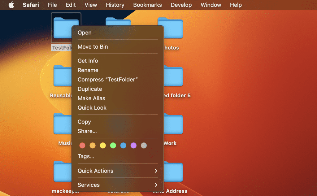 right click in safari on mac right click a folder on mac